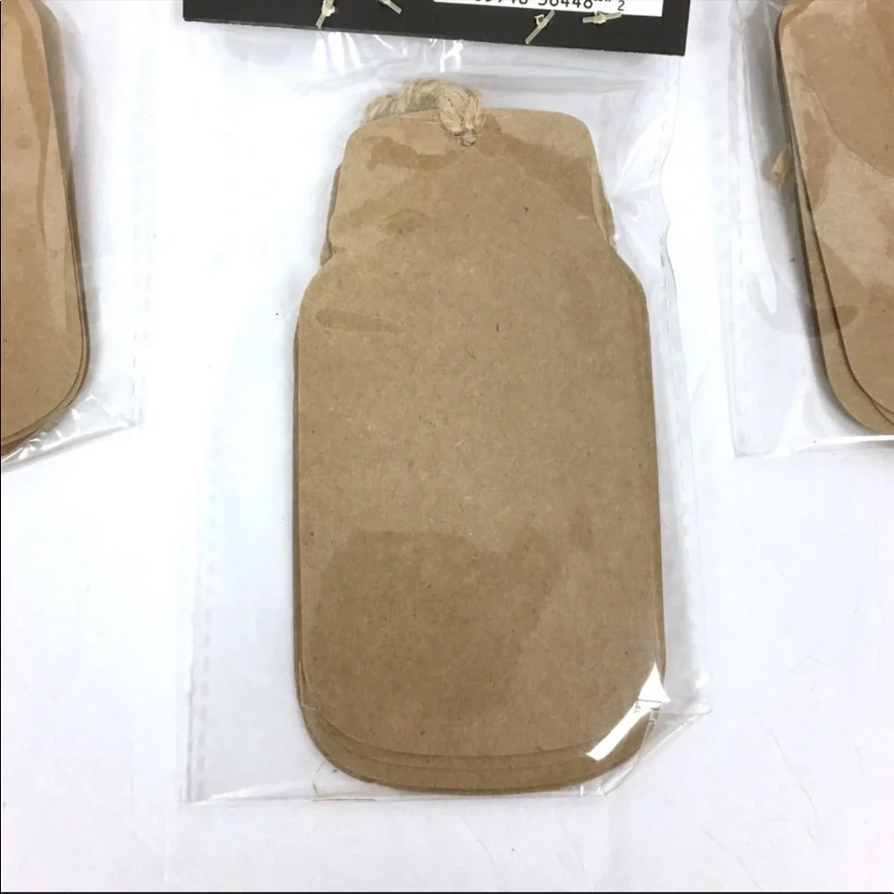 GIFT TAGS Ball Mason Jar Kraft Paper String 24 NWT Baby Bridal Shower Christmas